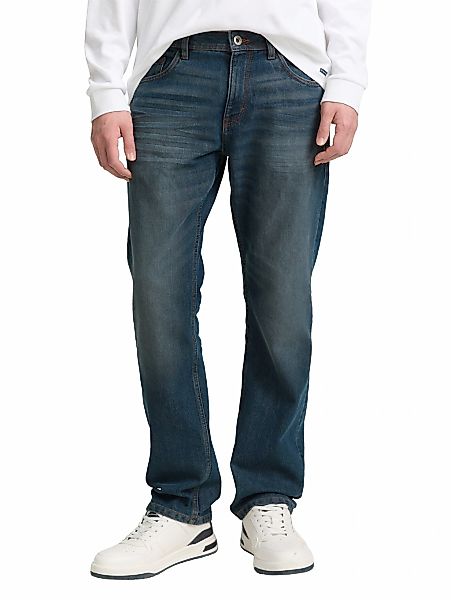 Tom Tailor Herren Jeans MARVIN STRAIGHT - Mid Waist - Straight Fit - Blau S günstig online kaufen