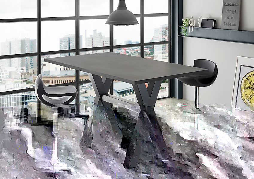 Mäusbacher Bartisch, Gestell in X-Form (Breite 120, 140 oder 160 cm) günstig online kaufen