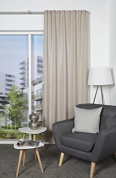 HOME WOHNIDEEN Gardine "OXFORD" Multifunktionsband 1 Stk. tlg. blickdicht günstig online kaufen