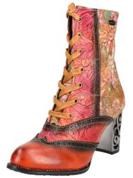 LAURA VITA High-Heel-Stiefelette "LAURA VITA Stiefelette Leder/Textil" günstig online kaufen