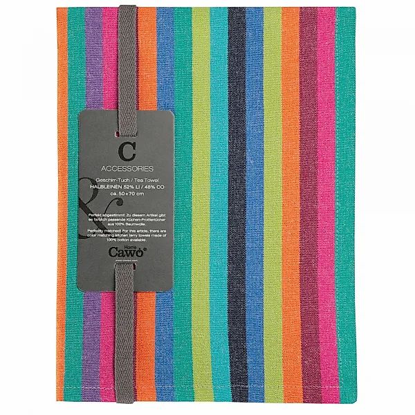 Cawö Home Geschirrtücher Cuisine Lifestyle Streifen 7048 - Farbe: multicolo günstig online kaufen