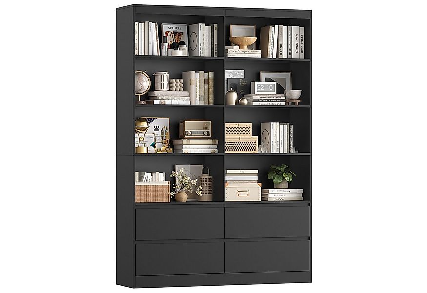 Homfa Bücherregal Hochschrank Standregal Bücherschrank Raumteiler, mit 8 Fä günstig online kaufen