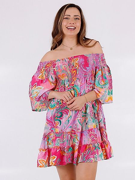 YC Fashion & Style Minikleid Off-Shoulder Kleid – Boho-Flair One Size (34-3 günstig online kaufen