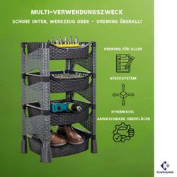 Kaufexpress GmbH Küchenregal Küchenregal mit 4 günstig online kaufen