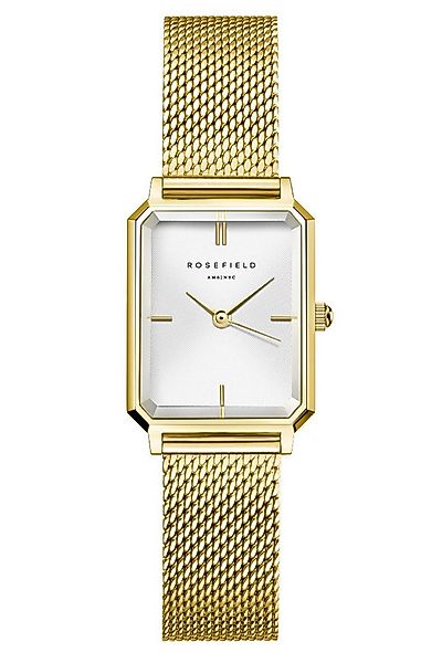 ROSEFIELD Quarzuhr Octagon XS Mesh Goldfarben günstig online kaufen