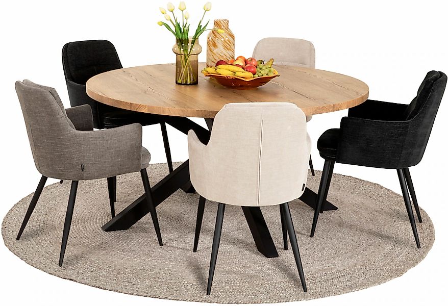 OMG Design Armlehnstuhl "Donna" (Set) 2 Stk.Schalenstuhl, bequem gepolstert günstig online kaufen