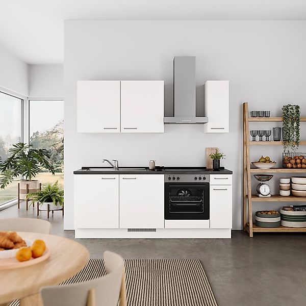 nobilia® Küchenzeile »"Laser I", Ausrichtung wählbar, Breite 210 cm« vormon günstig online kaufen