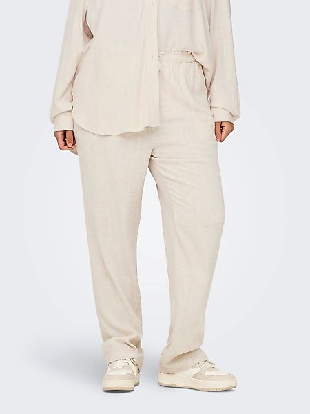 ONLY CARMAKOMA Schlupfhose "CARSIESTA HW PULL-UP LINEN BL PNT NOOS" günstig online kaufen