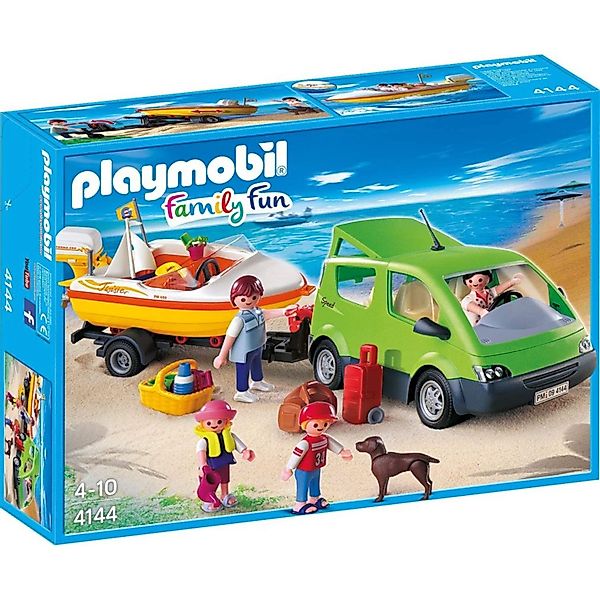 Playmobil® 4144 Familyvan mit Bootsanhänger Konstruktions-Spielset günstig online kaufen