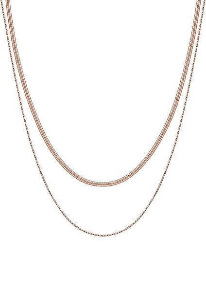 Hey Happiness Edelstahlkette Damen Layer mehrschichtig, Kordel Schlange Ket günstig online kaufen