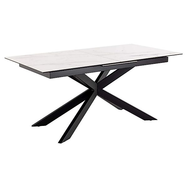 ebuy24 Irwine Esstisch 90x168/210cm inkl 1 Zusatzplatte Weiß günstig online kaufen