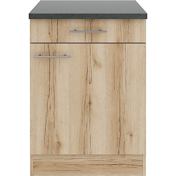 OPTIFIT Livorno290 Küchen-Unterschrank 60 cm Wildeiche Nachbildung günstig online kaufen