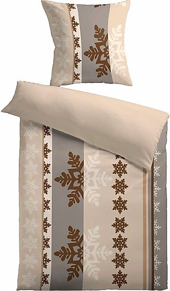 KiNZLER Wendebettwäsche "Mikrofaser Wende-Bettwäsche "St. Moritz"" 2 Stk. k günstig online kaufen