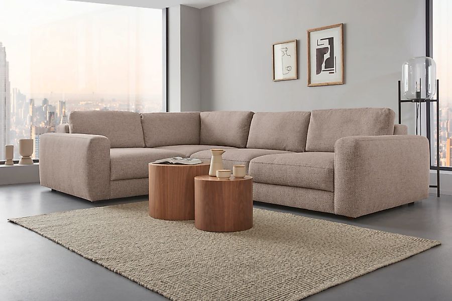 Home affaire Ecksofa "Bloomfield, Breite 304cm, Mega Polsterecke mit viel P günstig online kaufen