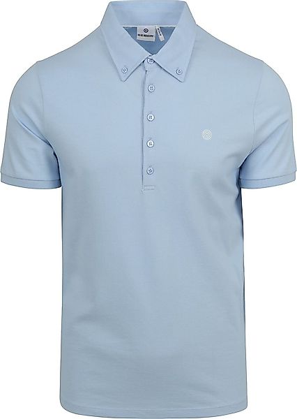 Blue Industry Piqué Poloshirt Hellblau  - Größe M günstig online kaufen