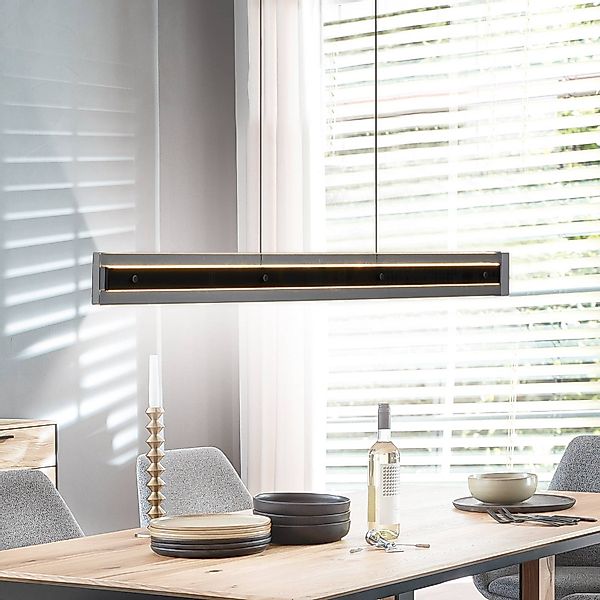 SCHÖNER WOHNEN LED-Hängelampe Lena, schwarz, dimmbar, Lift günstig online kaufen