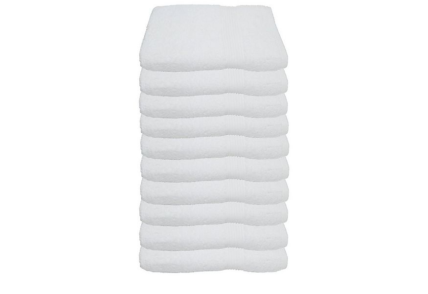 Julie Julsen Gästehandtücher 10-Gästehandtücher-Weiss-Gästetuch 30 x 50 cm, günstig online kaufen