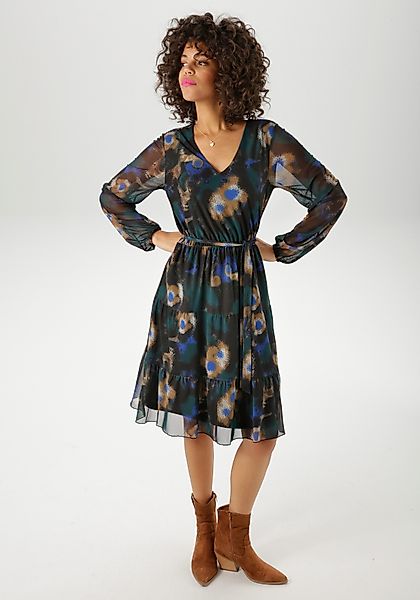 Aniston CASUAL Tunikakleid (mit abnehmbarem Bindeband) günstig online kaufen