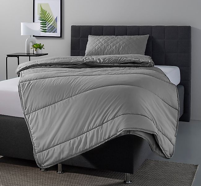 OTTO home Microfaserbettdecke + Microfaserkissen Clarra Spar Set, Decke + K günstig online kaufen