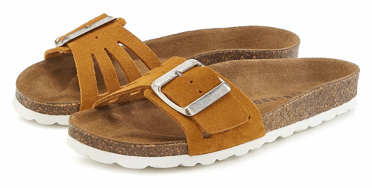 Elbsand Pantolette "Sandale", Mule, offener Schuh aus Leder mit weichem Kom günstig online kaufen