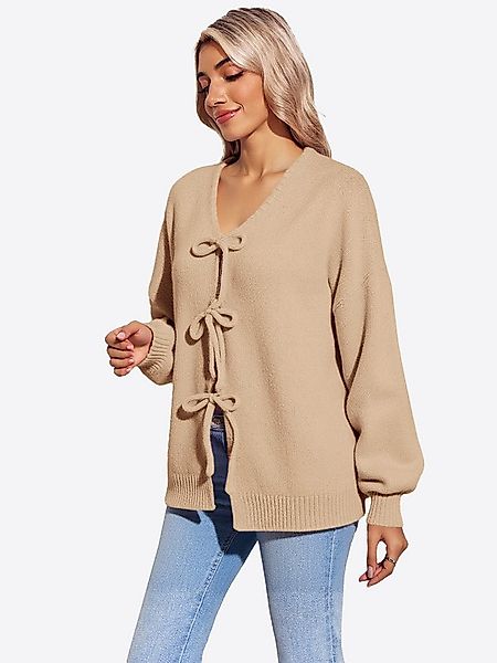 Imily Bela Cardigan Damen Strickjacke mit Bindeband vorne (Packung, 1-tlg., günstig online kaufen