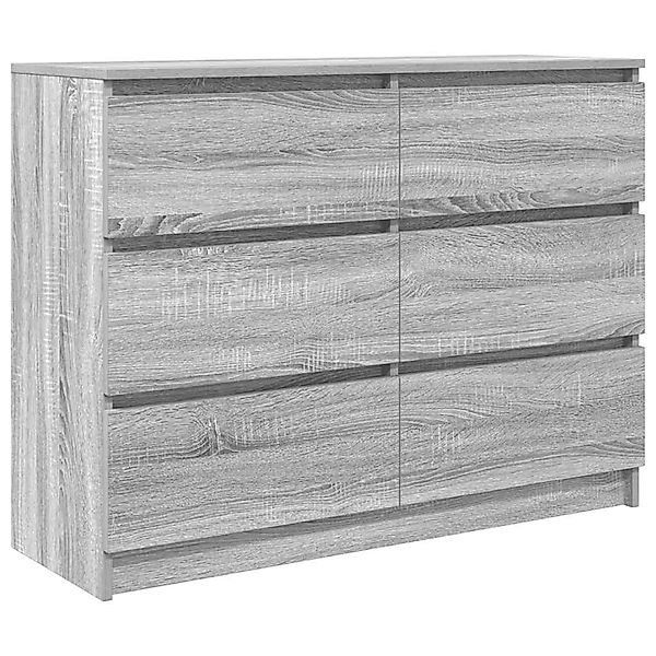 vidaXL Sideboard Grau Sonoma 100x35x76 cm Holzwerkstoff 3328503 günstig online kaufen