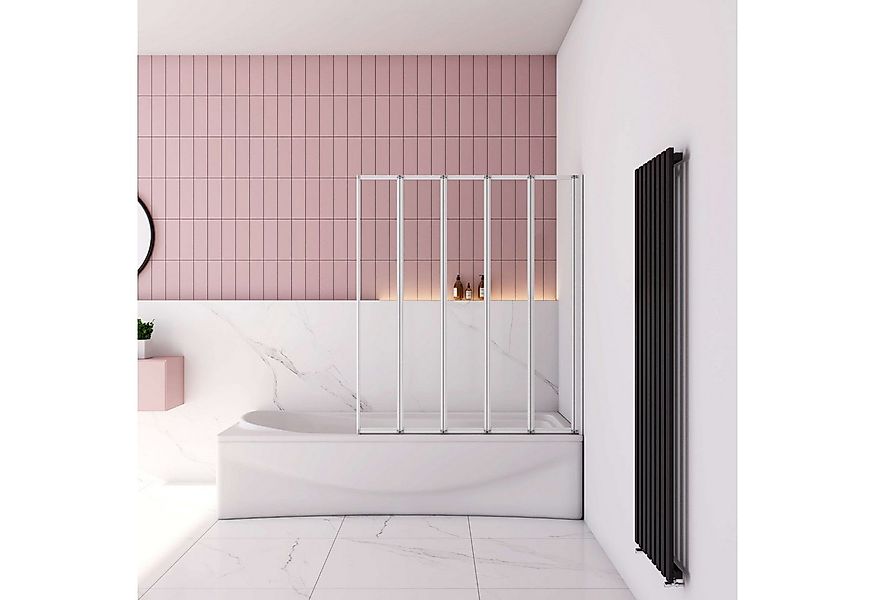 AICA Badewannenaufsatz 3, 4, 5-teilig Faltwand Aufsatz Duschwand Badewanne günstig online kaufen