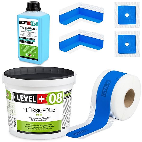 Level+ Dichtstoff Dichtset Duschabdichtung Bad Dichtband günstig online kaufen