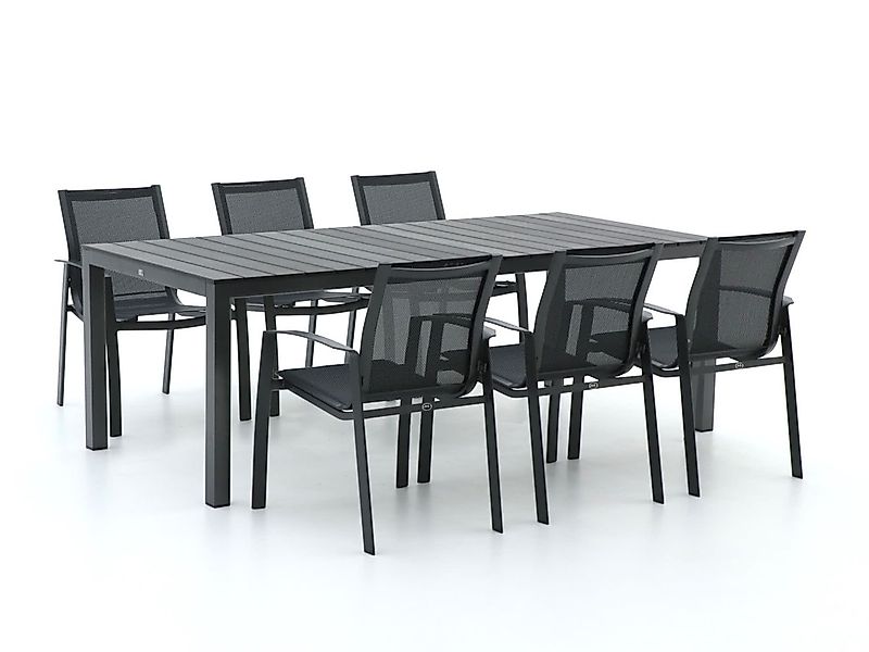 R&S Design Altea/Fidenza 220 cm Gartenmöbel-Set 7-teilig stapelbar günstig online kaufen