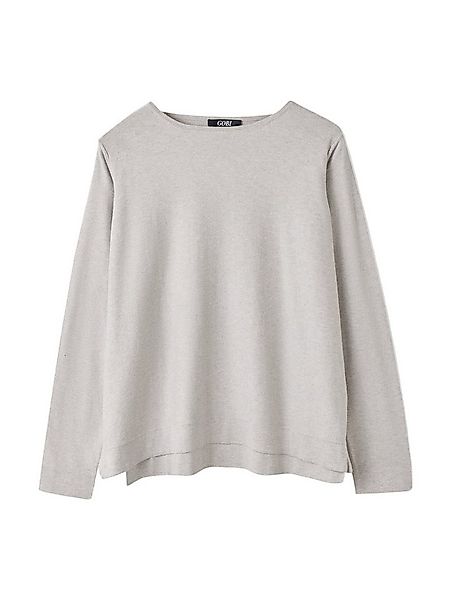 GOBI Cashmere Rundhalspullover Pullover mit Bootsausschnitt aus Baumwoll-Se günstig online kaufen