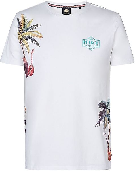 Petrol T-Shirt Islandcrest Print Weiß - Größe L günstig online kaufen