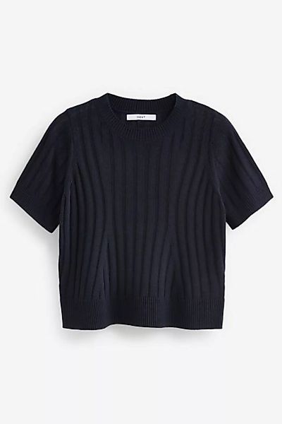 Next Kurzarmpullover T-Shirt aus Leinengemisch (1-tlg) günstig online kaufen