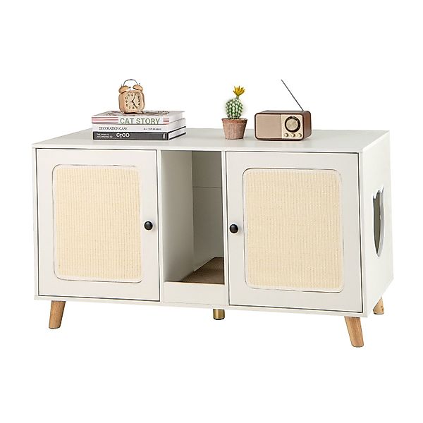 COSTWAY Tierhaus, Katzenhaus, Katzenschrank für Katzenklo, günstig online kaufen