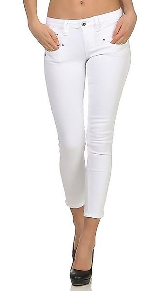 Freeman T. Porter 7/8-Hose Alexa Cropped Super Stretch Denim white Stretch günstig online kaufen