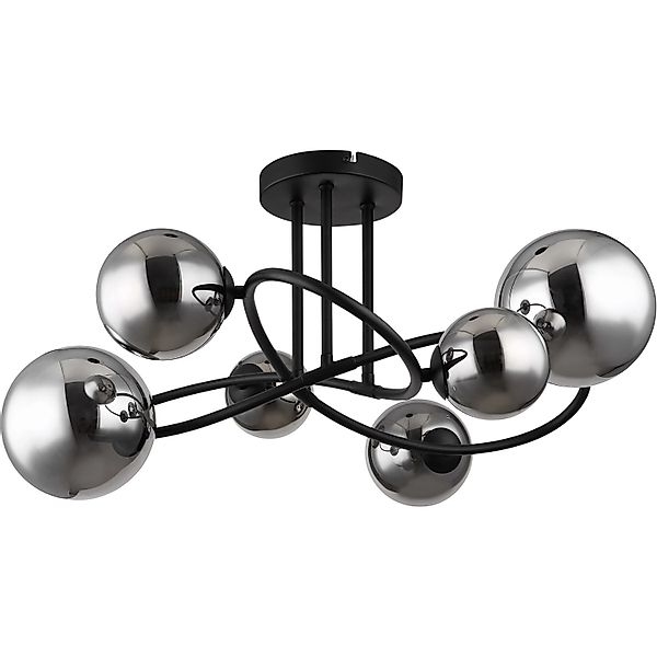 GLOBO LIGHTING LED Deckenleuchte RIHA, Leuchtmittel wechselbar, Warmweiß, D günstig online kaufen