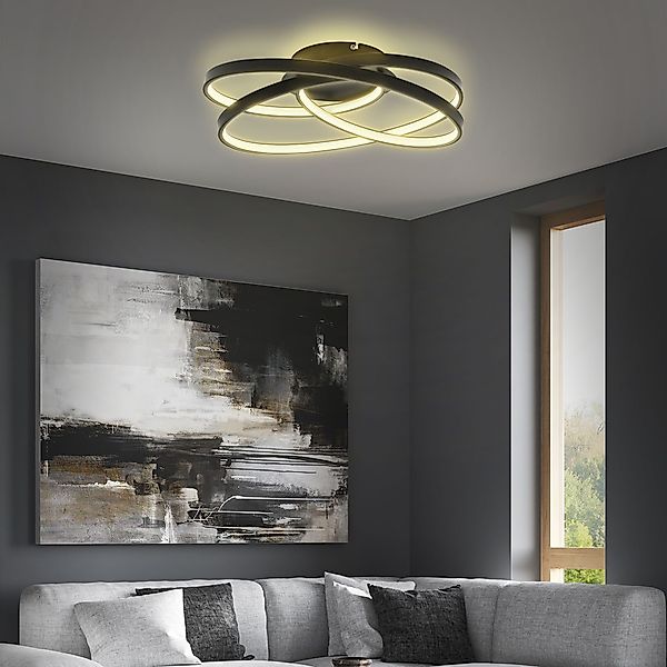 B.K.Licht Deckenleuchte LED Wohnzimmer-Deckenlampe modern 39cm günstig online kaufen