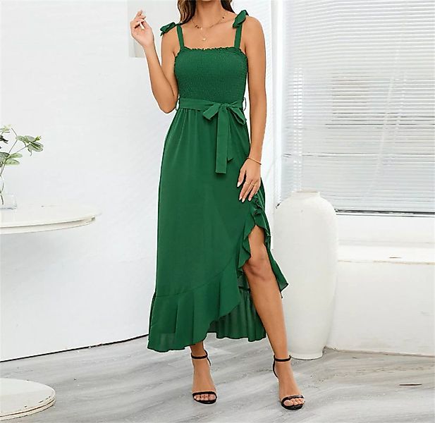 AFAZ New Trading UG Sommerkleid Damen Kurzarm Plissee Loose Swing Freizeitk günstig online kaufen