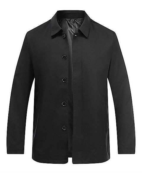 Allthemen Bomberjacke mit Reverskragen winddichte Blouson mit Knöpfen günstig online kaufen