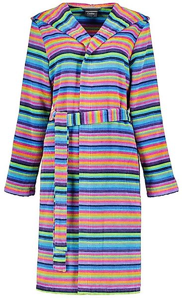 Cawö Damenbademantel Damen Bademantel mit Kapuze, Midi, Baumwolle, Kapuze, günstig online kaufen