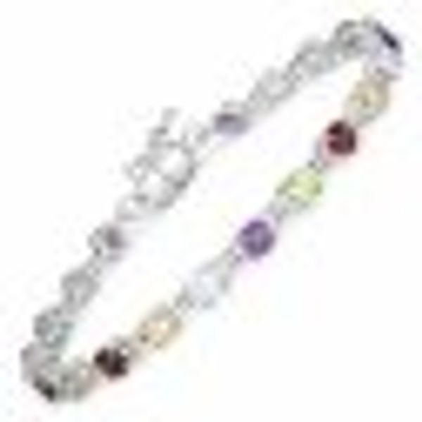 Armband 925-Sterling Silber rhodiniert Multicolour rund günstig online kaufen