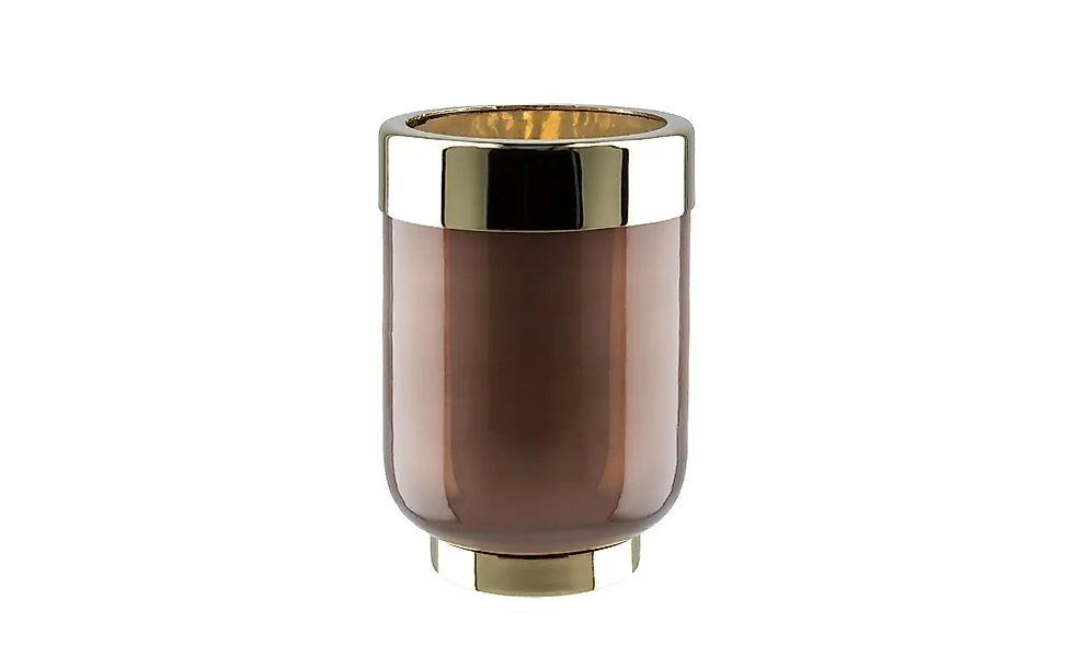 Windlicht   ¦ rosa/pink ¦ Glas,Metall ¦ Maße (cm): H: 11,5  Ø: 8 Accessoire günstig online kaufen