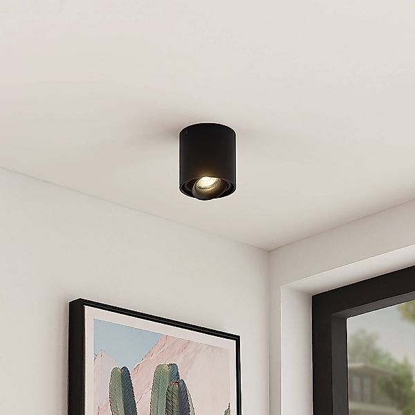 Arcchio Downlight Walza, schwarz, Metall, Ø 9 cm, GU10 günstig online kaufen
