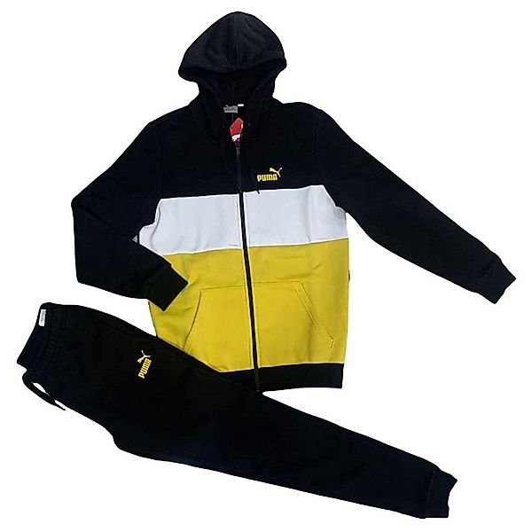 Puma Colorblock Trainingsanzug 2XL Puma Black / Super Lemon günstig online kaufen
