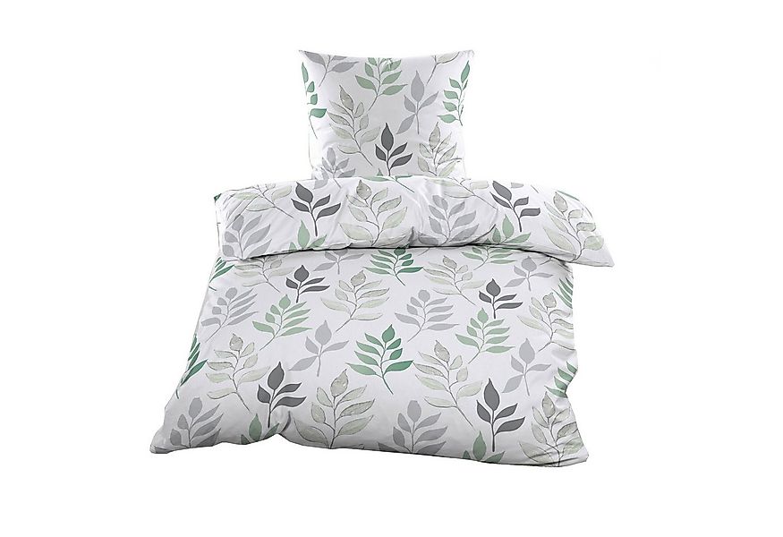 Casa Colori Bettwäsche Biber 135x200 cm 100% Baumwolle mit Reißverschluss, günstig online kaufen