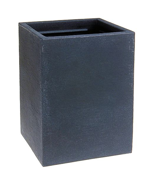 Spetebo Übertopf Kunststoff Übertopf eckig anthrazit günstig online kaufen