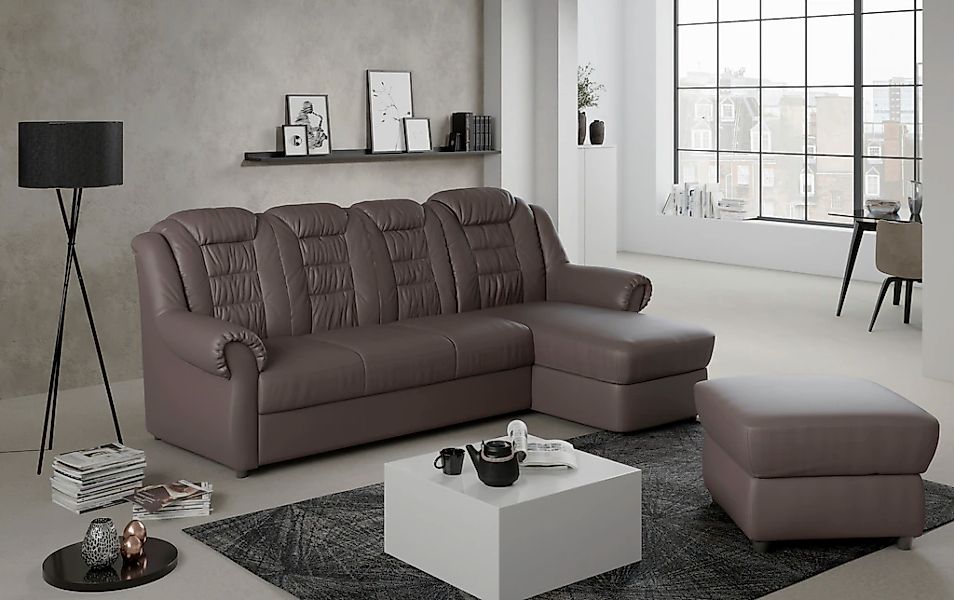 Home affaire Ecksofa "Boston L-Form", mit hoher Rückenlehne, wahlweise mit günstig online kaufen