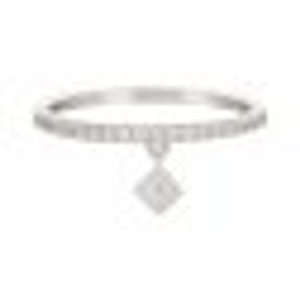 Ring 925 Sterling Silber rhodiniert Anhänger Raute Zirkonia günstig online kaufen