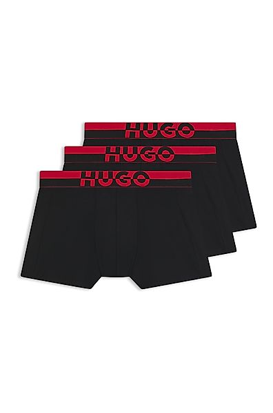 HUGO Underwear Boxershorts "TRUNK TR. SPLIT LOGO", (3 St.), enganliegend, k günstig online kaufen