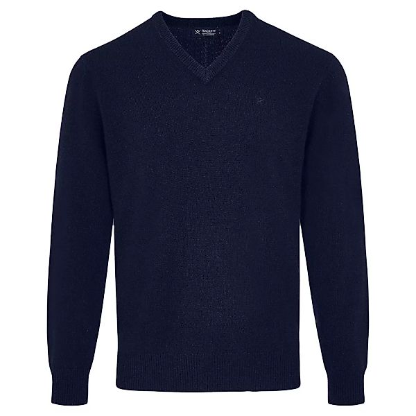Hackett Lambswool V-ausschnitt Sweater XL Navy günstig online kaufen
