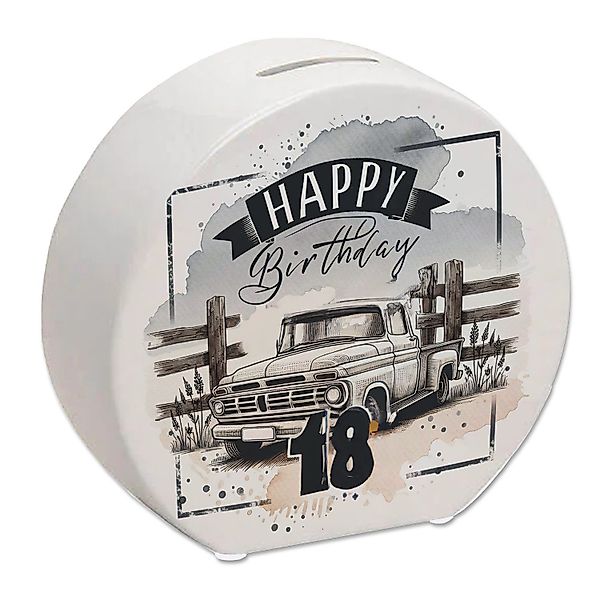 speecheese Spardose Happy Birthday 18 Auto günstig online kaufen
